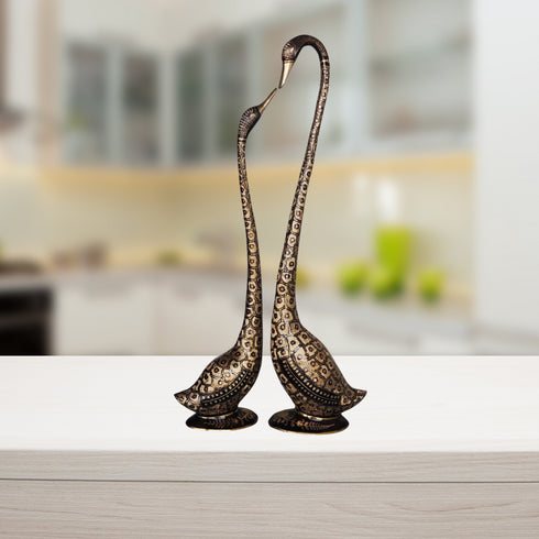 Brass Showpiece Duck Pair 6.38kg
